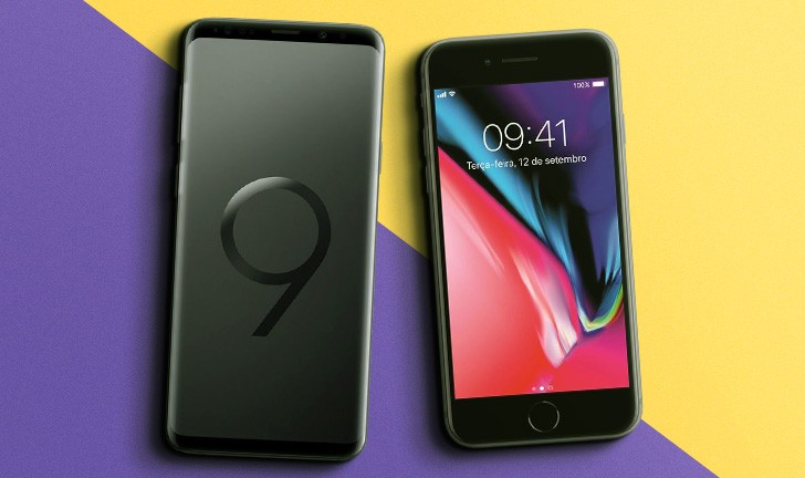 galaxy s9 vs iphone 8 galaxy s9 vs iphone 8
