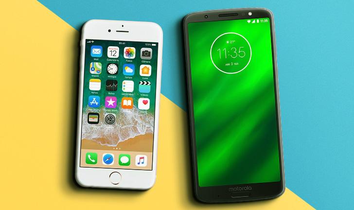 iPhone 6S vs Moto G6 Plus iPhone 6S vs Moto G6 Plus