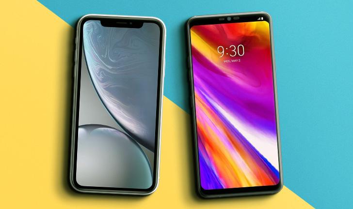 iPhone XR vs LG G7 ThinQ iPhone XR vs LG G7 ThinQ