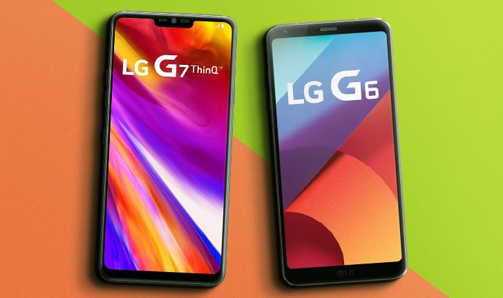 LG G7 ThinQ vs LG G6 LG G7 ThinQ vs LG G6
