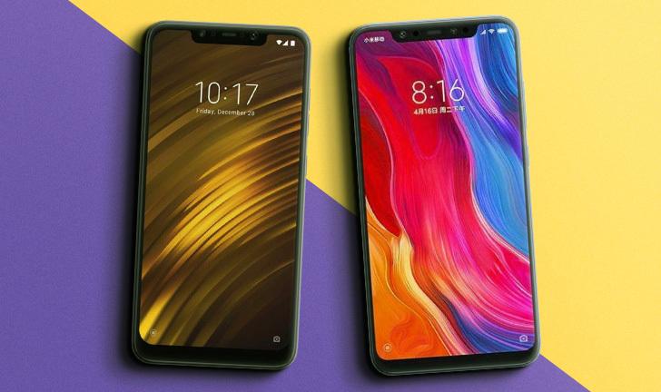 Pocophone F1 vs Xiaomi Mi 8 Pocophone F1 vs Xiaomi Mi 8