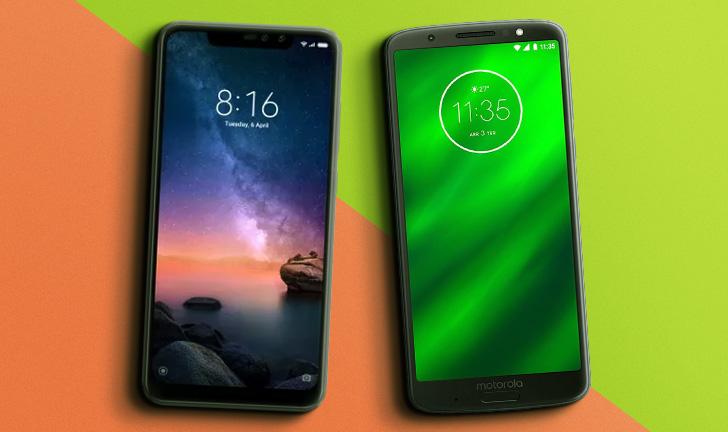 Xiaomi Redmi Note 6 Pro vs Moto G6 Plus Xiaomi Redmi Note 6 Pro vs Moto G6 Plus