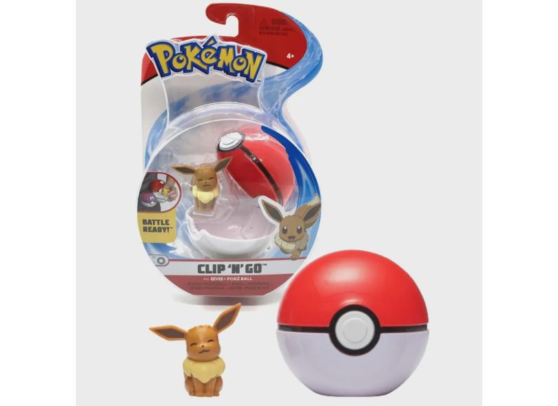 Boneco Pok Mon E Pokebola Figura Eevee Wct Sunny O Melhor Pre O