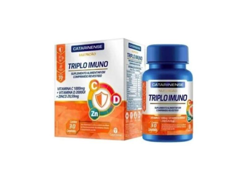 Triplo Imuno Vitamina C D E Zinco Comp Catarinense Em Promo O