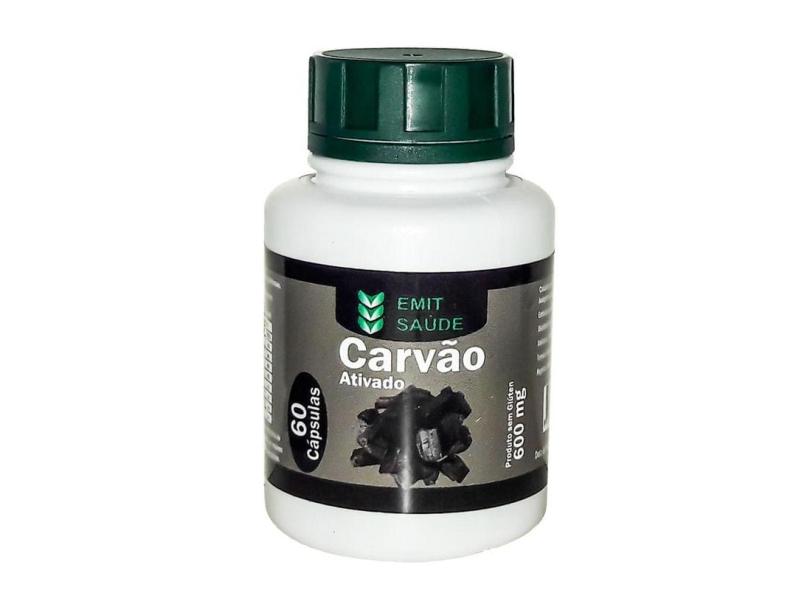 Carvão Vegetal Ativado Kit 24 Potes 1440 Cápsulas em Promoção é