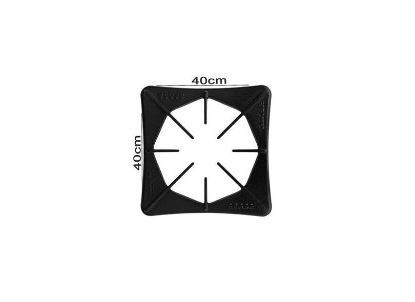 Fogão Industrial 4 Bocas 40x40 Baixa Pressão Queimadores Duplos 175mm