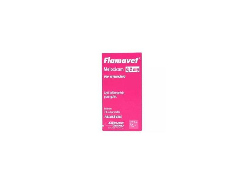 Flamavet 0 2 mg Anti inflamatório palatável para Gatos à base de