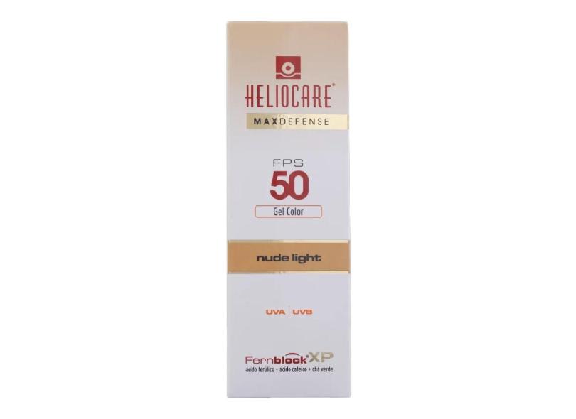 Protetor Solar Heliocare Max Defense Gel Color Nude Bronze FPS50