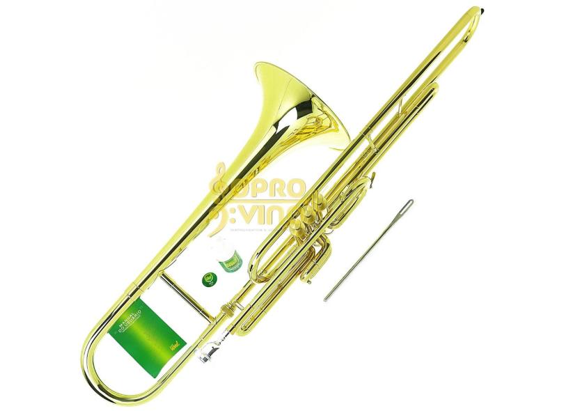 Trombone De Pisto Curto Sib Laqueado Weril F Capa Bocal E