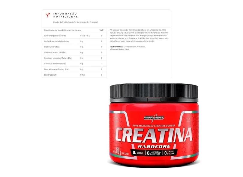 Creatina Monohidratada Hardcore Reload 300 gr IntegralMédica em