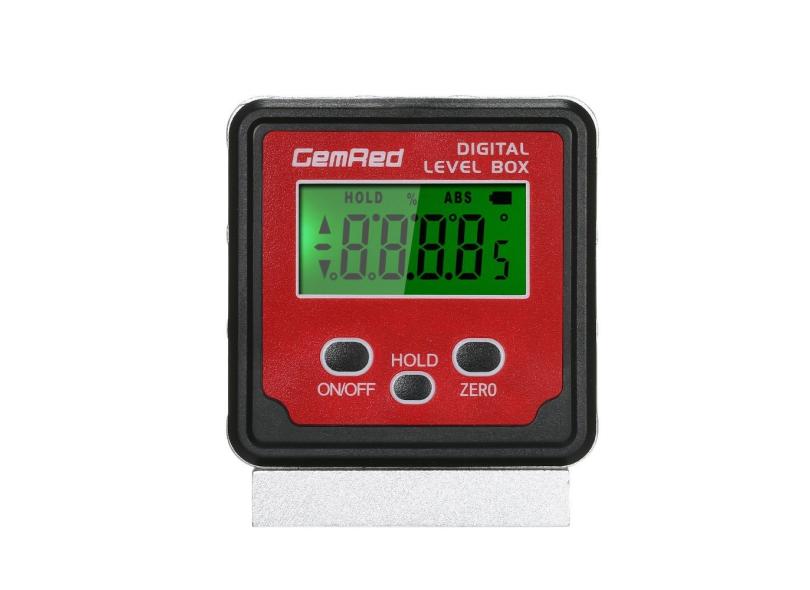 Box Nível GemRed Angle Gauge Digital Visor Angular inclinômetro Nível