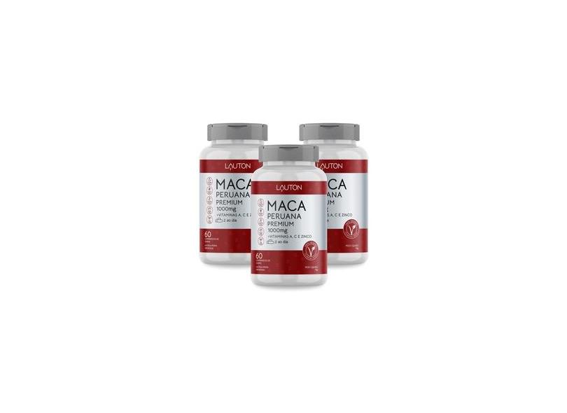 Maca Peruana Premium Vitamina A C Zinco Kit Potes