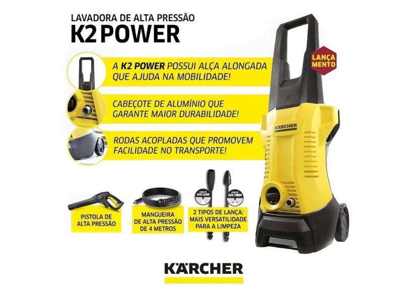 Lavadora de Alta Pressão 1600 Libras 1200W K2 POWER KARCHER o