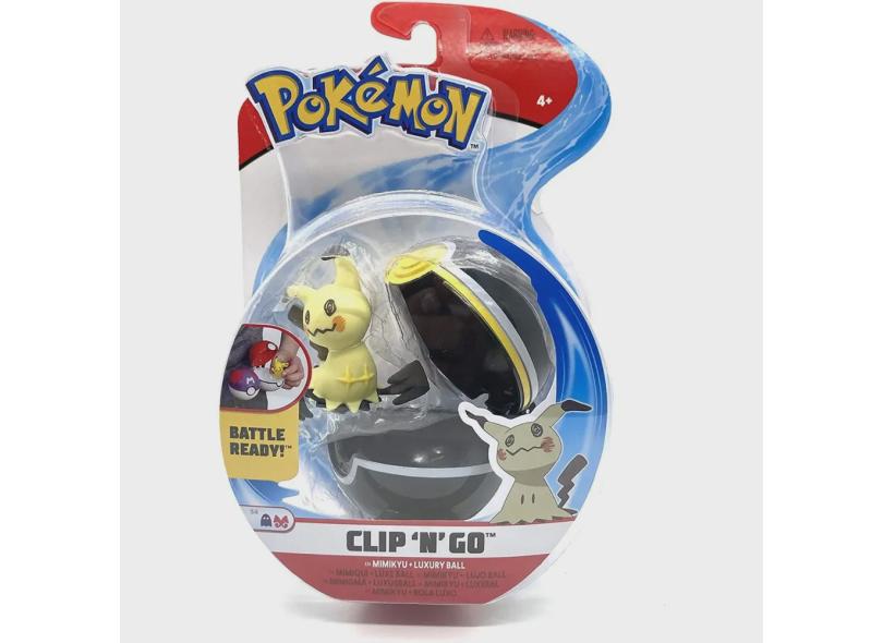 Boneco Pokémon e Pokebola Figura Mimikyu WCT Sunny em Promoção é no