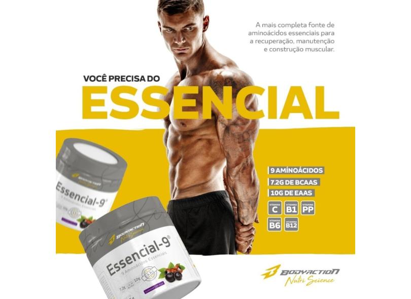 Kit 2x Essencial 9 Eaa Aminoácidos Essenciais Body Action em Promoção