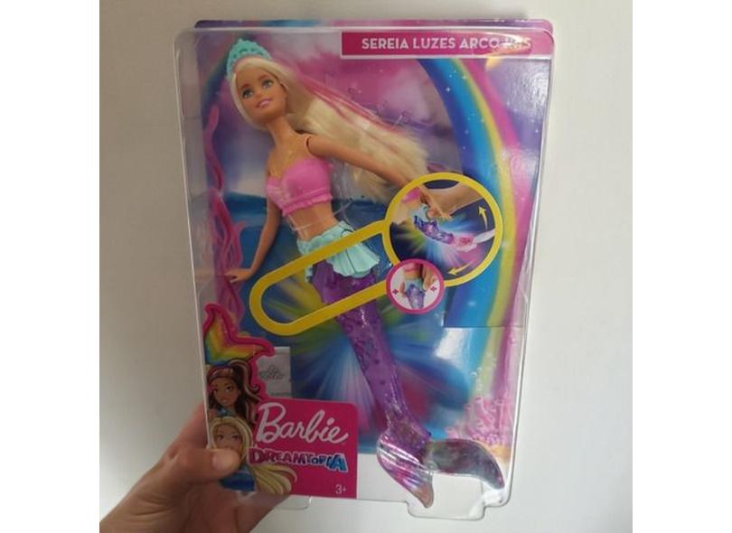 Boneca Barbie Dreamtopia Sereia Luzes Arco Ris Mattel O Melhor