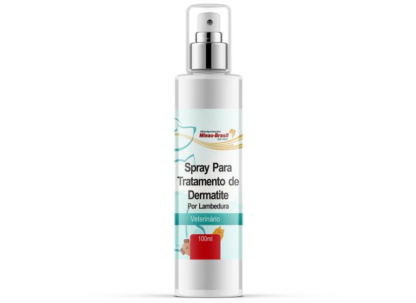 Spray Para Tratamento de Dermatite Por Lambedura 100Ml Veterinário