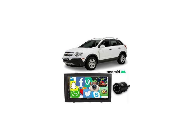 Central Multimídia Chevrolet Captiva 2008 a 2016 7 Polegadas Sistema