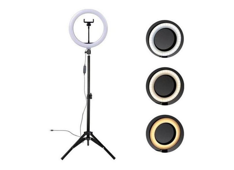 Ring Light Led Iluminador Anel Luz 26cm Tripé 2 1m Completo o