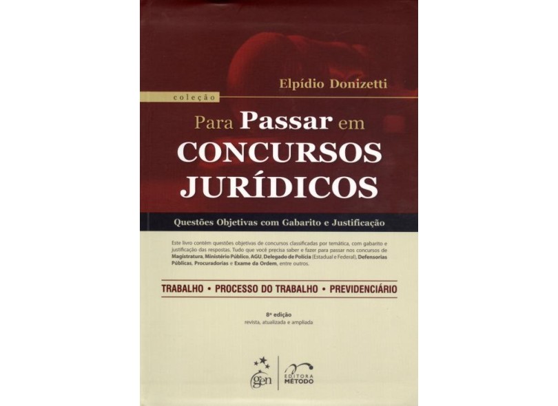 Para Passar Em Concursos Jur Dicos Quest Es Objetivas Gabarito E