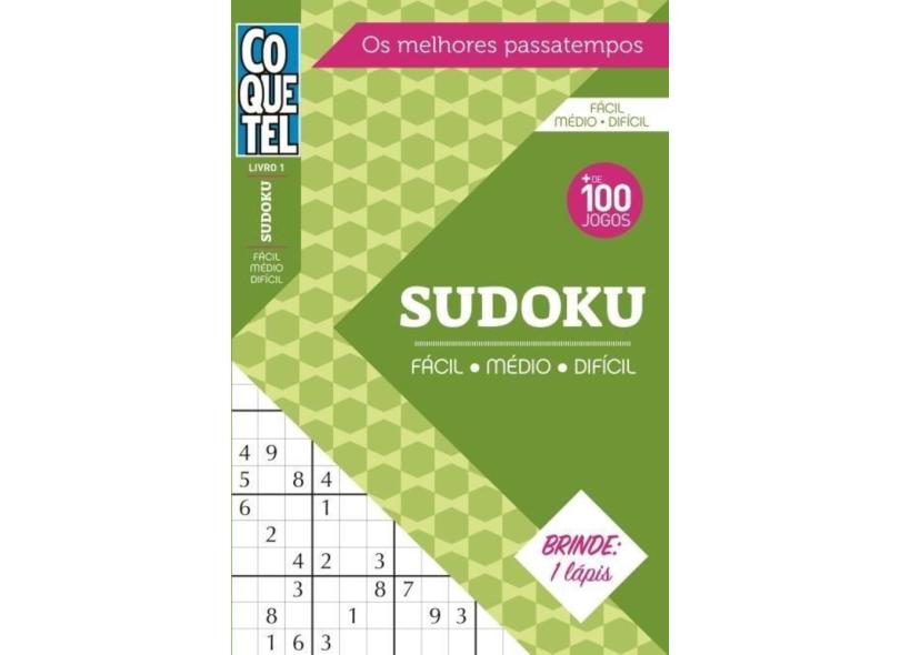 Sudoku Fácil Médio Difício Livro 1 Coquetel 9788579027000 o