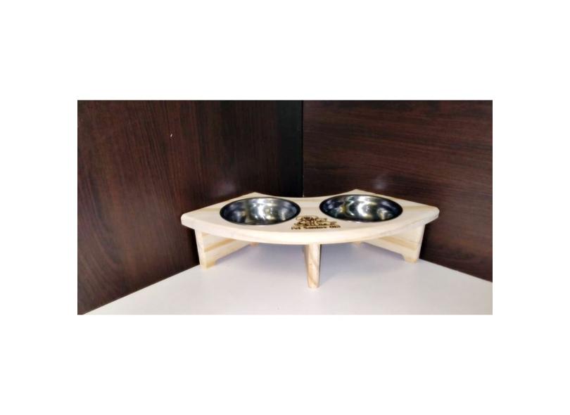 Comedouro Bebedouro Duplo Elevado Para Cachorros E Gatos Porte Grande