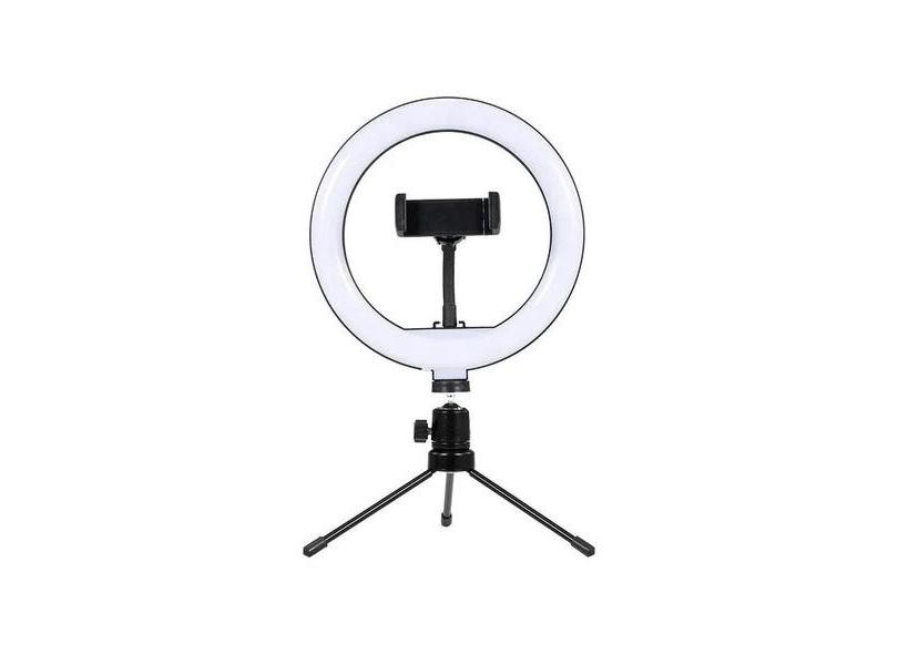 Ring Light Luz led Selfie 8 polegada Usb tripé Mesa suporte celular