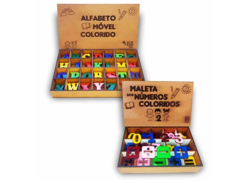 Alfabeto E N Meros M Vel Colorido Brinquedo Educativo Pedag Gico