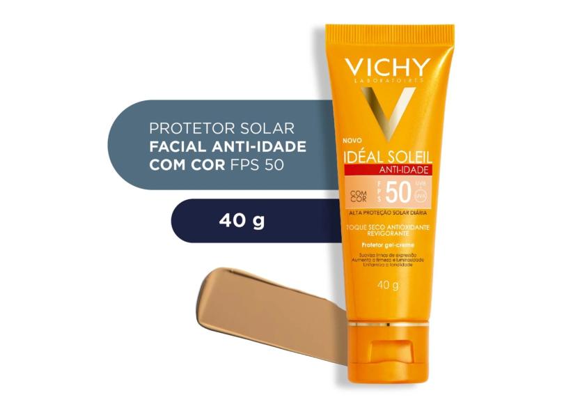 Vichy Id Al Soleil Anti Idade Fps Cor Protetor Solar G O