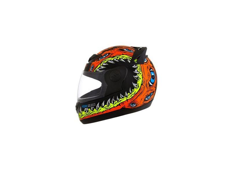 Capacete Evolution G6 788 Jaws E Laranja Pro Tork em Promoção é no Buscapé