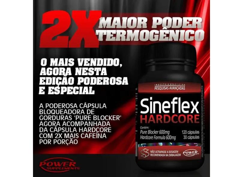 Termogênico Sineflex Hardcore 150 Cápsulas Power Supplements o