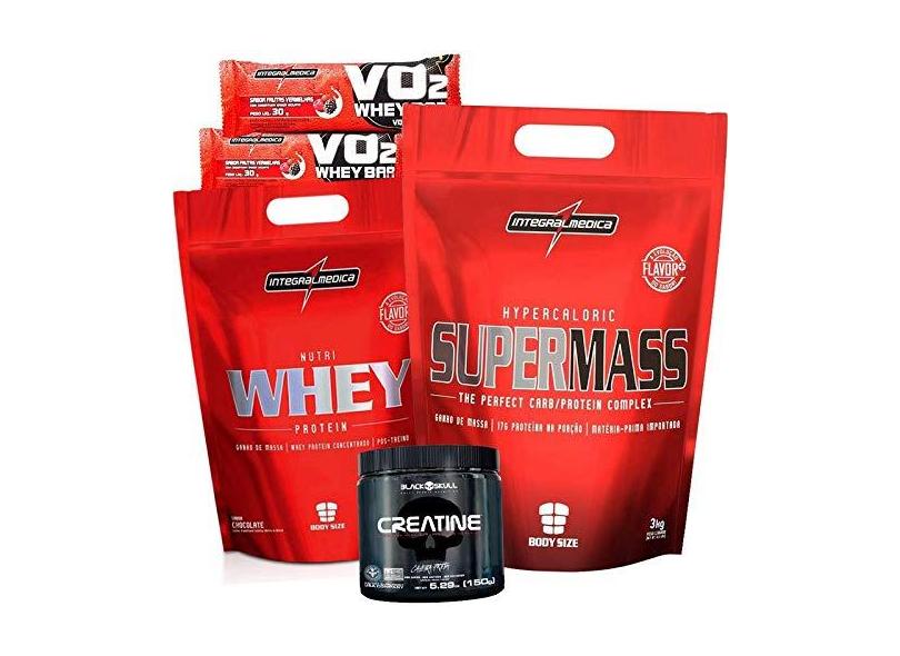 Combo Kit Suplemento Whey wey way Combo Kit Suplemento Hipercalórico