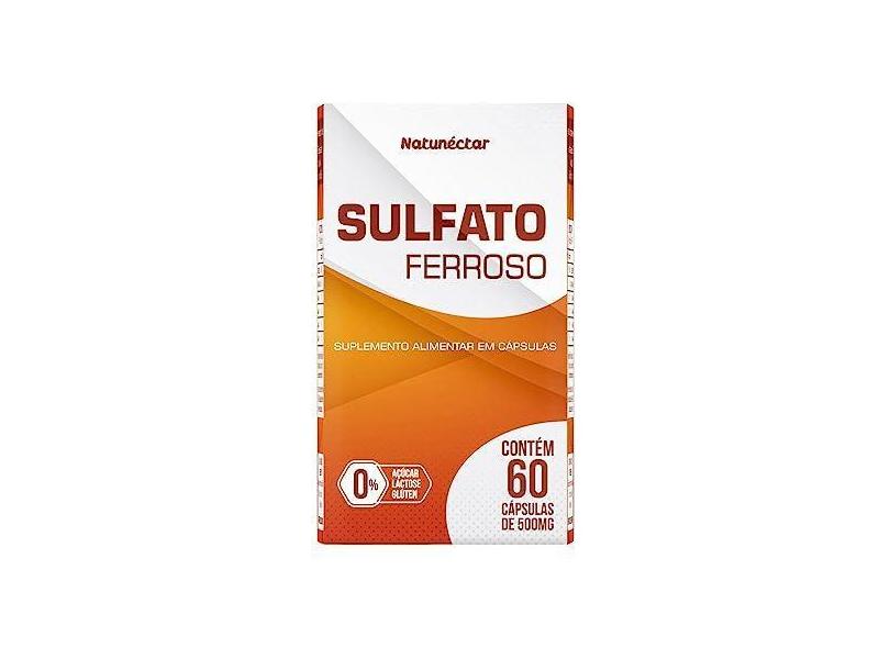 Sulfato Ferroso 500mg 60 Cápsulas Natunéctar o Melhor Preço é