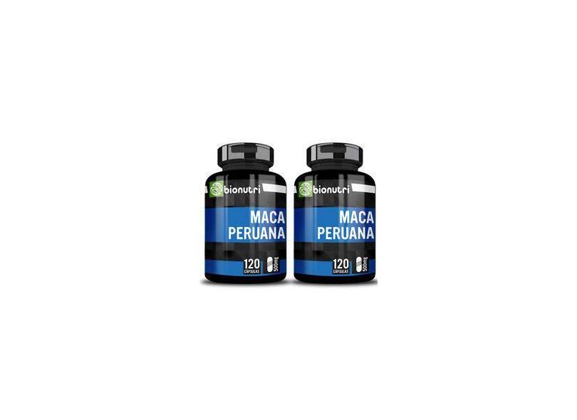 Maca Peruana Pura 2x 120 Capsulas De 500 Mg Pura Bionutri Preço Hoje