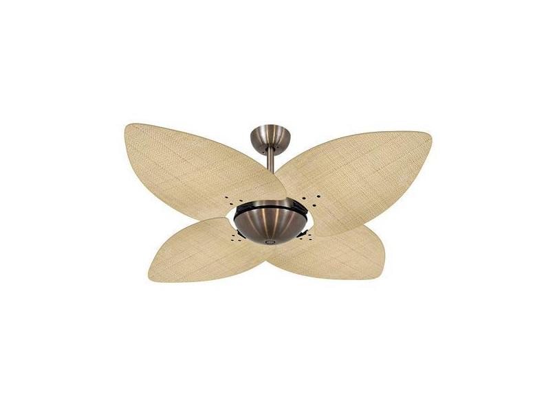 Ventilador De Teto Volare Office Dunamis Bronze 4 Pás Cor Rattan