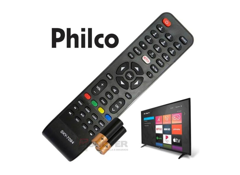 Controle Remoto Para Tv Philco Lcd Smart Netflix De Tima