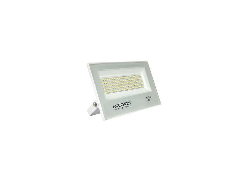 Refletor Led W Holofote Bivolt Ip A Prova D Gua Branco Frio