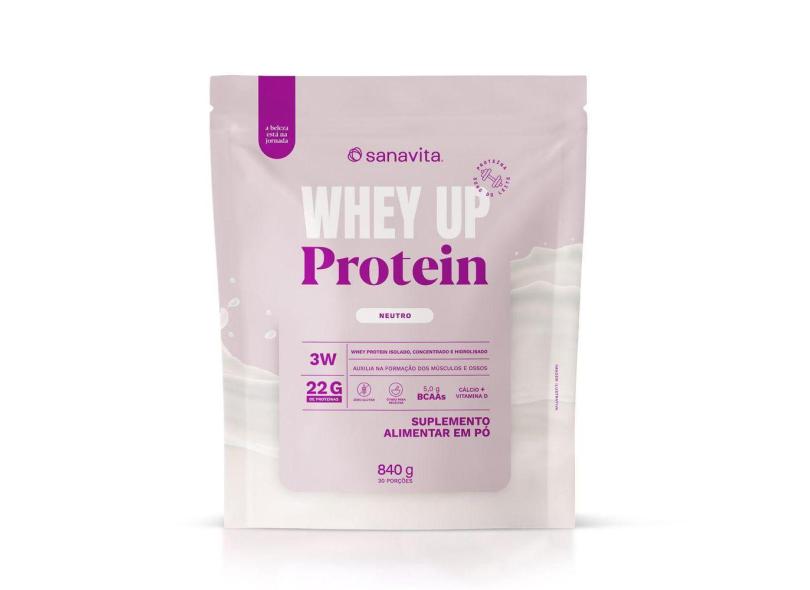 Whey Up Protein Sabor Neutro Sanavita 22G Proteina 900G O Melhor