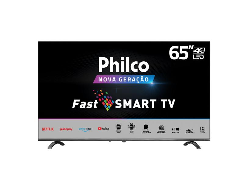 Smart TV LED 65 Philco 4K PTV65Q20SBLSG 3 HDMI USB o Melhor Preço