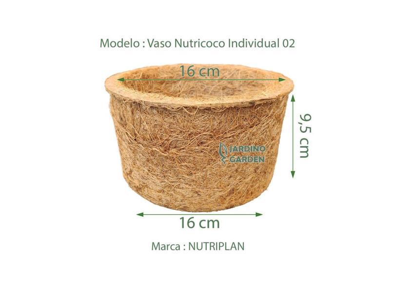 Vaso Para Planta Xaxim Fibra De Coco Natural N Und Em Promo O