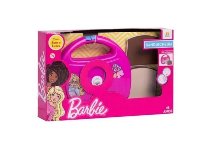 Sanduicheira Infantil Luz E Som Barbie Angel Em Promo O