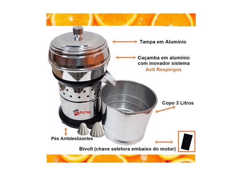 Extrator Espremedor Sucos Laranja Industrial Inox W L O Melhor