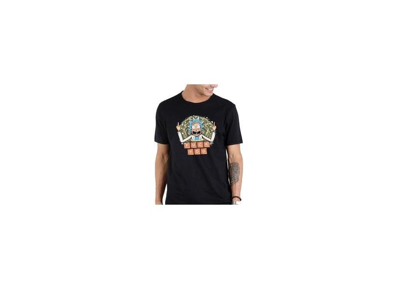 Camiseta Masculina Algodao Rick And Morty Fuck Tabela Periodica Em