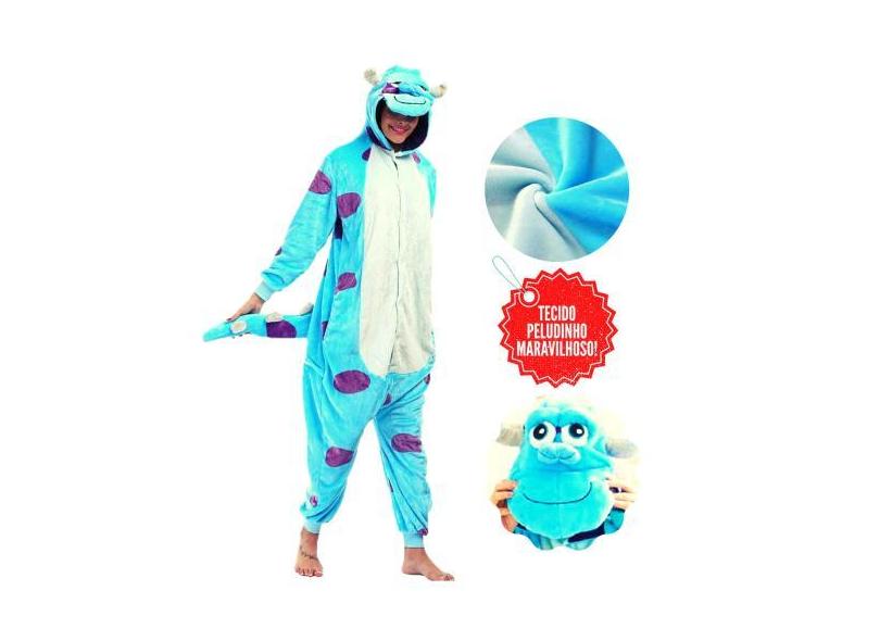 Pijama Peludinho Sullivan Sulley Monstros Sa Kigurumi Fantasia Macac O