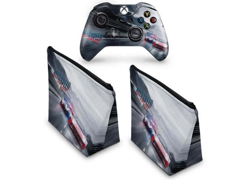 Capa Case E Skin Adesivo Xbox One Fat Controle Need For Speed Rivals