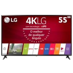 Smart TV TV LED 55" LG 4K Netflix 55UJ6300 3 HDMI