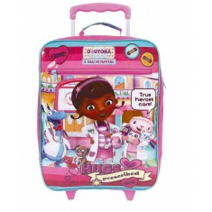 Mochila com Rodinhas Escolar Dermiwil Disney Doutora Brinquedos G Plus 30172