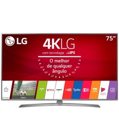 Smart TV TV LED 75" LG 4K HDR Netflix 75UJ6585 4 HDMI