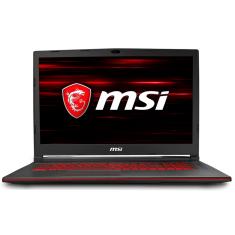 Notebook MSI Intel Core i7 8750H 8ª Geração 16GB de RAM HD 1 TB SSD 128 GB 17,3" GeForce GTX 1050 Windows 10 GL73