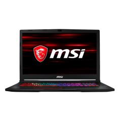 Notebook MSI Intel Core i7 8750H 8ª Geração 16GB de RAM HD 1 TB SSD 250 GB 17,3" GeForce GTX 1070 Windows 10 GE73